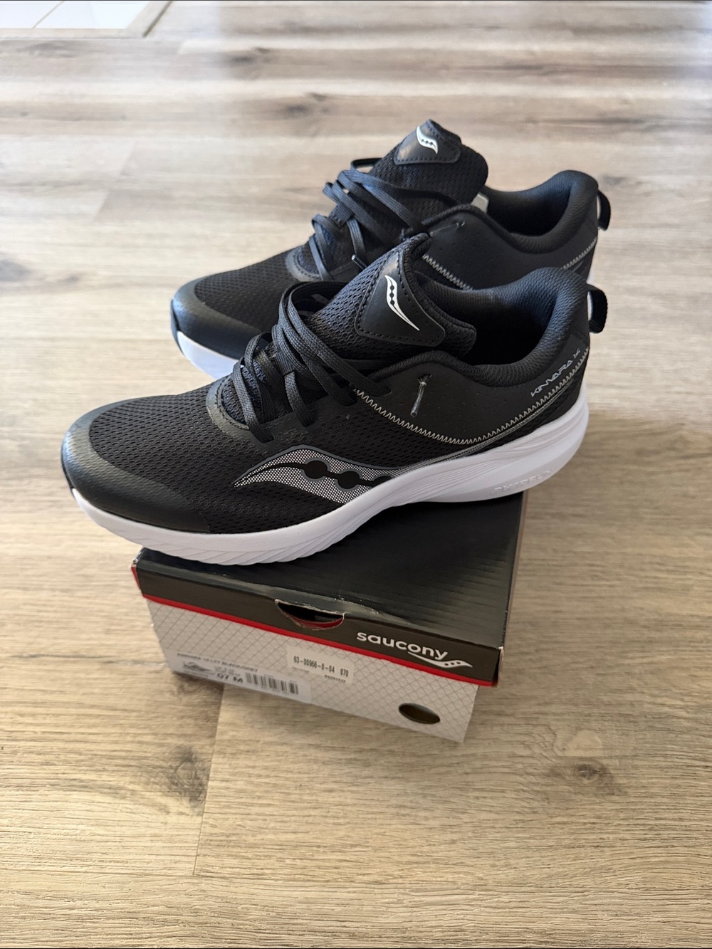 Saucony Men’s Black and White Athletic Running Shoes